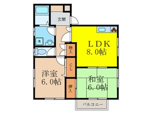 イ－ストハイムⅡの物件間取画像